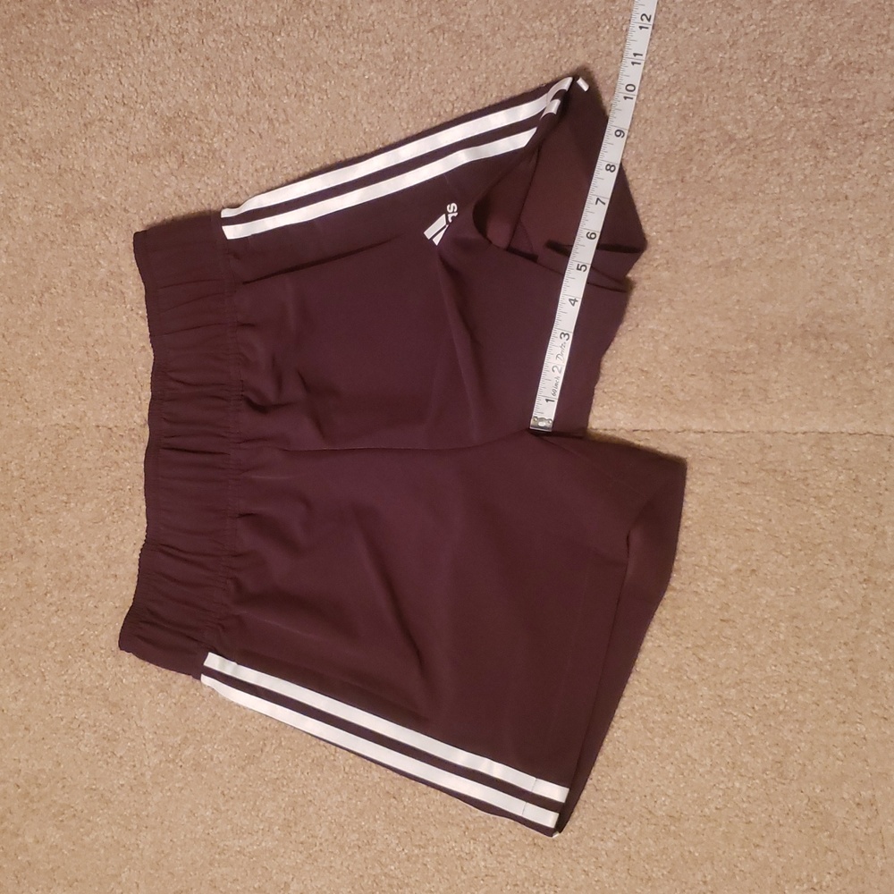 Adidas Women's Tiro Maroon Shorts - Picture 13 of 14